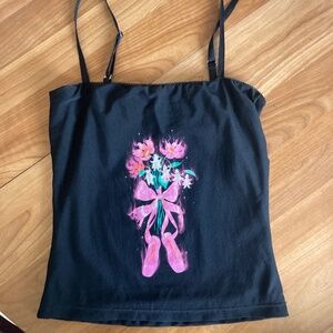 Sample Sale Top in Ballet Print